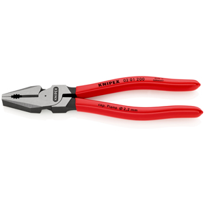 คีมอเนกประสงค์ KNIPEX 02 01 200 SB แบบแข็งแรงเคลือบด้วยเรซินสังเคราะห์สีดำ 200 มม. - Product Image 1
