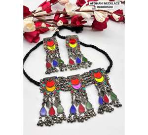 Nuevo conjunto de pendientes chapados en plata a la moda, hermoso diseño Vintage multicolor para ropa de compromiso de boda Premium - Product Image 3