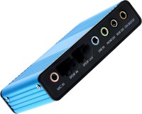 Nuevo Yangtse CJY490 USB 7.1 5.1 Externo con Óptico S/PDIF |   Interfaz de Audio para Juegos de PC y Laptop con Sonido Envolvente de 6 Canales