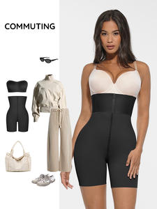 Tek parça Gaine Amincissante Femme logo tasarım Bbl vücut şekillendirici fermuar Shapewear ile kadınlar için karın kontrol popo kaldırma - Product Image 5