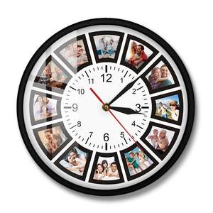 Créez votre propre <span class=keywords><strong>collage</strong></span> personnalisé de 12 photos, horloge murale personnalisée Instagram, horloge murale personnalisée avec photos de famille imprimées, horloge murale - Product Image 4
