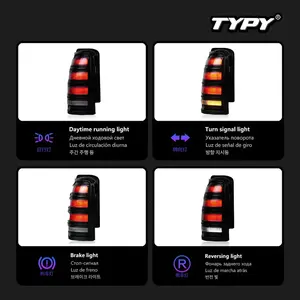 Kit de Luces Traseras LED para 1996-2002 con DRL y Señal de Giro Dinámica, 12V, 8000 Lúmenes, Lente Ahumada/Tintada - Nuevo - Product Image 4