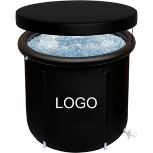 Bain de glace portable en nylon et PVC à 5 couches avec logo personnalisé pour la récupération sportive masculine, la thérapie par le froid et les activités extérieures, avec couvercle. - Product Image 3