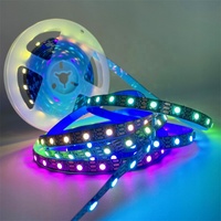 Bandes lumineuses WS2812 60 LED 144 LED 5V 5050 RGB avec IC, pixels numériques adressables individuels, bande LED intelligente WS2812b RGB