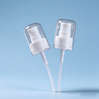 Pompe à lotion miniature en plastique PP 20/410 avec couvercle anti-poussière pour flacons cosmétiques