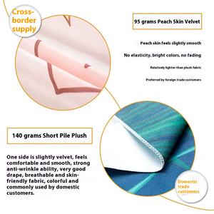 Échantillons gratuits de tissu de fond large imprimé numérique personnalisé de luxe moderne d'usine-Tenture murale - Product Image 3