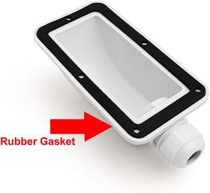 Caja de prensaestopas de <span class=keywords><strong>entrada</strong></span> de <span class=keywords><strong>Cable</strong></span> Solar a prueba de agua IP68, prensaestopas de <span class=keywords><strong>doble</strong></span> orificio ABS, conector impermeable para RV Camper Van, techo de barco - Product Image 3