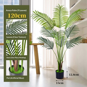 Planta Artificial en Oferta, Bonsái Artificial de 90cm-250cm de Altura y Palmera <span class=keywords><strong>Kentia</strong></span> de Plástico, Palmera Decorativa para Exteriores - Product Image 3