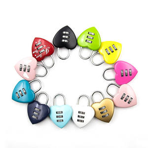 Viajes equipaje bloqueo 3 Digital para regalo de amante en forma de corazón candado de combinación - Product Image 6