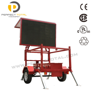 Di chuyển dấu hiệu năng lượng mặt trời Trailer Màn hình quảng cáo LED giao thông mở LED ma trận hiển thị di động biến tin nhắn dấu hiệu Board - Product Image 5