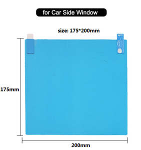 Pellicola Trasparente Autoadesiva Anti-Pioggia, Anti-Acqua, Anti-Appannamento per Finestrini Laterali Auto, 2 Pezzi/Confezione, Materiale PET - Product Image 6
