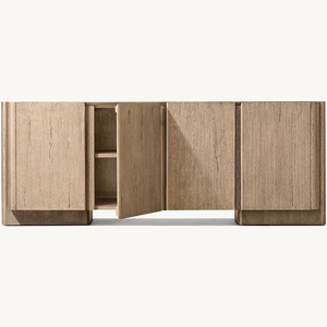 <strong>Modern</strong> Solid Wood <strong>Buffet</strong> Cabinet 4 Door <strong>Sideboard</strong> for Dining Room Furniture - Product Image 4
