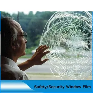 4mil толщина безопасности защитная пленка используется для строительства и окна автомобиля стекло