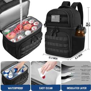 Sac à dos isotherme tactique pour homme, double compartiment, étanche, avec protection RFID, pour le travail - Product Image 6