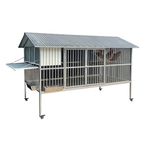 โรงเรือนเลี้ยงไก่โลหะขนาดใหญ่กลางแจ้ง พร้อมล้อเลื่อน ถาดขับถ่ายมูลไก่แบบถอดได้ง่าย เหมาะสำหรับฟาร์มหรือบ้านในสวนหลังบ้าน - Product Image 3