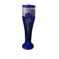 Distributeur de boissons avec robinet, idéal pour logo OEM personnalisé, colonne à bière ABS 3L avec refroidissement par glace, tour à bière pour la Russie Krusovice Warsteiner
