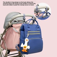 Directo de Fábrica, Multifuncional, Estilo Moderno para Mamás, Color Sólido Simple, Gran Capacidad, Doble Asa, Impermeable, Poliéster
