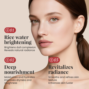 KORMESIC Private <b>Label</b> OEM Rice Water Whitening Face Body Skin Care Set Rejuvenating Cream Cotton Pads Korean Skin Care Product - Product Image 2