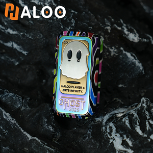 HALOOPLAYER ขายส่งของเล่นโลหะแม่เหล็ก EDC แบบสไลด์ ปืนกดคลายเครียด ของเล่นสปินเนอร์สำหรับผู้ใหญ่ แหวนสปินเนอร์ลดความเครียด - Product Image 3