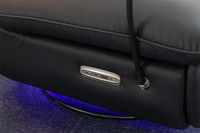 Fauteuil Intelligent et Inclinable Électrique à Bascule avec Bande LED, Fauteuil Pivotant et Glissant, Canapé de Jeu, Fournisseur pour Bureau