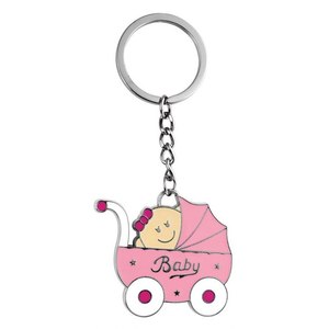 Porte-clés rose pour poussette, jouets pour siège auto et poussette, sans boîte - Product Image 1