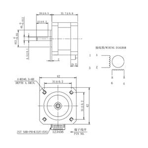<span class=keywords><strong>Motor</strong></span> de Passo Híbrido Nema17 2 Fases 1.8 Torque de Retenção 0.3nm 1.5A 2.25V DC Marca HEMM para CNC 3D - Fabricado na <span class=keywords><strong>China</strong></span> - Product Image 3