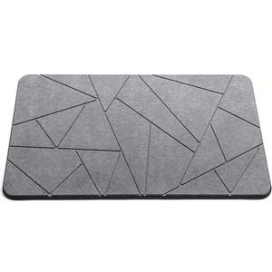 Latest Products Gray Super Bathroom <b>Mat</b> Water Absorbent <b>Kitchen</b> Diatonic Bath Shower Door <b>Floor</b> Water Absorbent <b>Mat</b> <b>for</b> Bathroom - Product Image 1