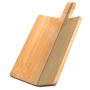 Новый дизайн, складная бамбуковая разделочная доска с ручкой, разделочный блок, складная деревянная разделочная доска для кухни