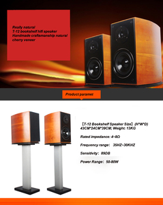 Vofull-Altavoces <span class=keywords><strong>de</strong></span> estantería para el hogar, altavoces <span class=keywords><strong>de</strong></span> alta gama con pintura <span class=keywords><strong>de</strong></span> Piano Blanco, redondos - Product Image 4