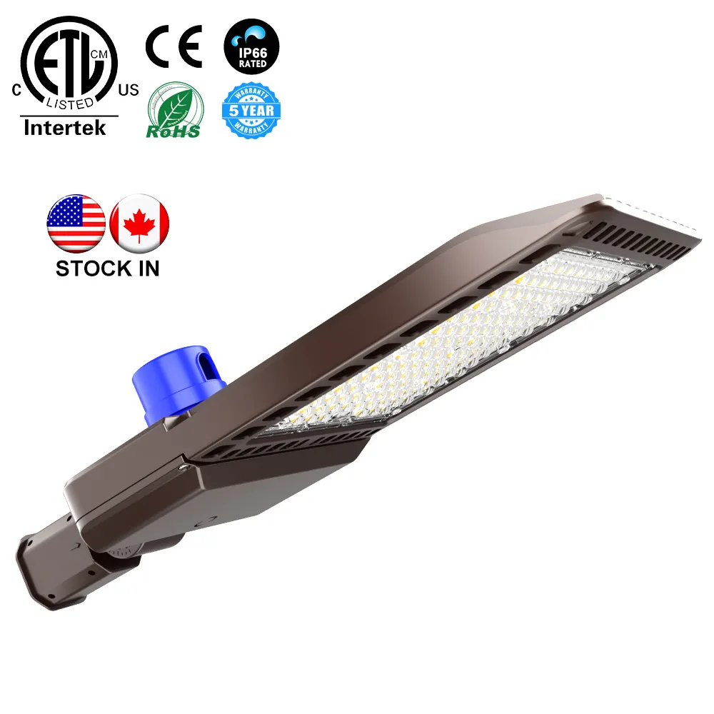 Stokta abd/kanada Led ayakkabı kutusu ışıkları 200w 140LM/W AC100-277V IP66 otopark ışık