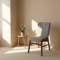 Chaise de conférence haut de gamme de style nordique MULIGNA, dossier simple et moderne, chaise de salle à manger en bois massif pour la maison et les restaurants