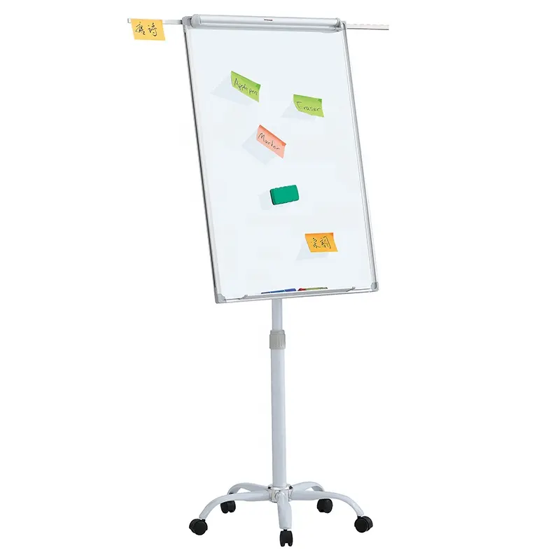 Kbw Bergerak Flip Chart dengan Roda untuk Sekolah dan Kantor Penggunaan