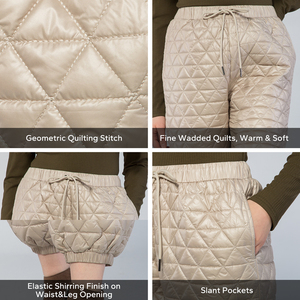 Vente en gros de pantalons de loisirs personnalisés, matelassés classiques pour femmes, pantalons de jogging cargo, pantalons, joggers superposés - Product Image 2