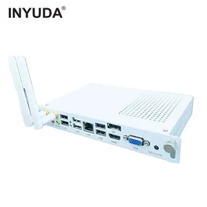 INYUDA嵌入式教育白色寄宿PC主机I7 4G 128G 2.9GHz工业迷你OPS PC