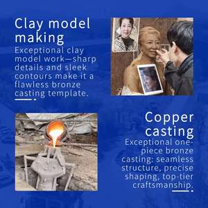 Estatuas de Bronce Fundido para Niños y Niñas al Aire Libre y Esculturas de Cachorros, Figuras 3D para el Día Nacional y Eventos Deportivos - Product Image 6