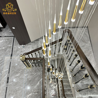 Meixi Treppen Luxuriöses Langlebiges Aluminiumguss-Treppengeländer für Villen Innenbereich Treppenteile