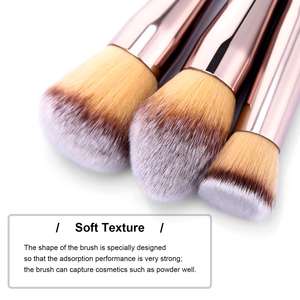 DailyQueen 14 pièces Kabuki <span class=keywords><strong>Champagne</strong></span> or ensemble <span class=keywords><strong>de</strong></span> pinceaux <span class=keywords><strong>de</strong></span> maquillage meilleure vente <span class=keywords><strong>de</strong></span> pinceaux <span class=keywords><strong>de</strong></span> mode avec blaireau fournisseur direct <span class=keywords><strong>de</strong></span> la Chine - Product Image 2