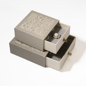 Caja de Regalo para Joyería de Alta Gama, con Cajón Extraíble de Doble Cara, Logotipo Personalizado, Empaque Moderno, Retro y de Lujo - Product Image 4