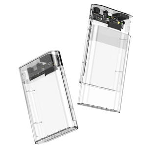 Herramienta libre tipo C 2,5 3,5 pulgadas HDD <span class=keywords><strong>carcasa</strong></span> USB3.0 unidad <span class=keywords><strong>externa</strong></span> caja de <span class=keywords><strong>disco</strong></span> <span class=keywords><strong>duro</strong></span> deslizante transparente RGB ventilador de refrigeración para PC portátil - Product Image 3