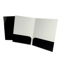 Carpeta de Presentación de Documentos Impresa, Tamaño A4, Papel Cartón, Carpeta Expandible, Blanca, con Logotipo en Dorado