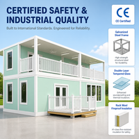 Maison préfabriquée 20 pieds à toit plat, bureau compact pliable, faible coût, construction rapide, salon, pod de glamping, cabine capsule mobile pour hôtel