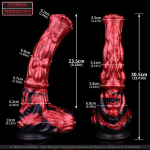 NNSX Dildo Grande en Forma de Caballo/Lobo, Dildo Anal con Nudo de Perro, Estimulador de Punto G, Masturbador de Silicona, Tapón Anal, Masajeador, Dilatador Anal, Juguete Sexual para <span class=keywords><strong>Mujeres</strong></span> y Hombres - Product Image 2