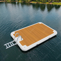 Plateforme flottante gonflable, quai gonflable, île flottante pour yacht