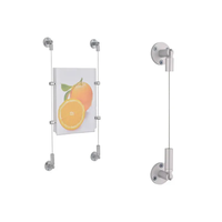 Ensemble de tension de supports à vin en laiton réglables pour l'étagère à vin Kits de suspension de pince à fil pour le stockage du vin