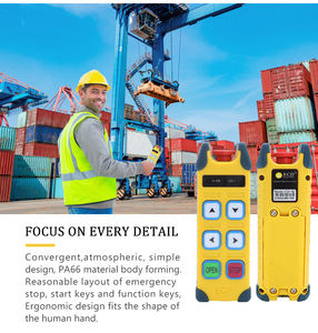 เครนไร้สายควบคุมระยะไกลสำหรับเครนวิทยุอุตสาหกรรมผลิตตามสั่งตอบสนองอย่างรวดเร็ว - Product Image 2