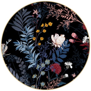 Набор высококачественных черных тарелок из экологически чистой керамической косточки - Product Image 4