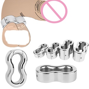 FRRK Metal Weight-Bearing Penile Pendant <b>Stretching</b> Exercise Magnetic <b>Ring</b> Metal Penis Cock <b>Ring</b> Toy for Erection Enhancing - Product Image 1
