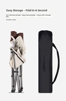 Chaise pliante en métal d'extérieur, ultra-légère et portable, pour le camping et la pêche