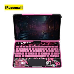 Ifacemall Ốp Bàn phím xoay 360 cyberpunk phiên bản nâng cấp giá đỡ đa góc cho iPad Pro 11 1/2/3/4 thế hệ 2018 2020 2021 - Product Image 1