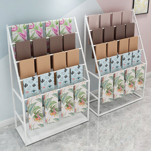 Présentoir de tissus pour centre commercial, présentoir de foulards en soie et de tissus, et portant sur pied, dédié à la présentation de nuanciers de tissus. - Product Image 3